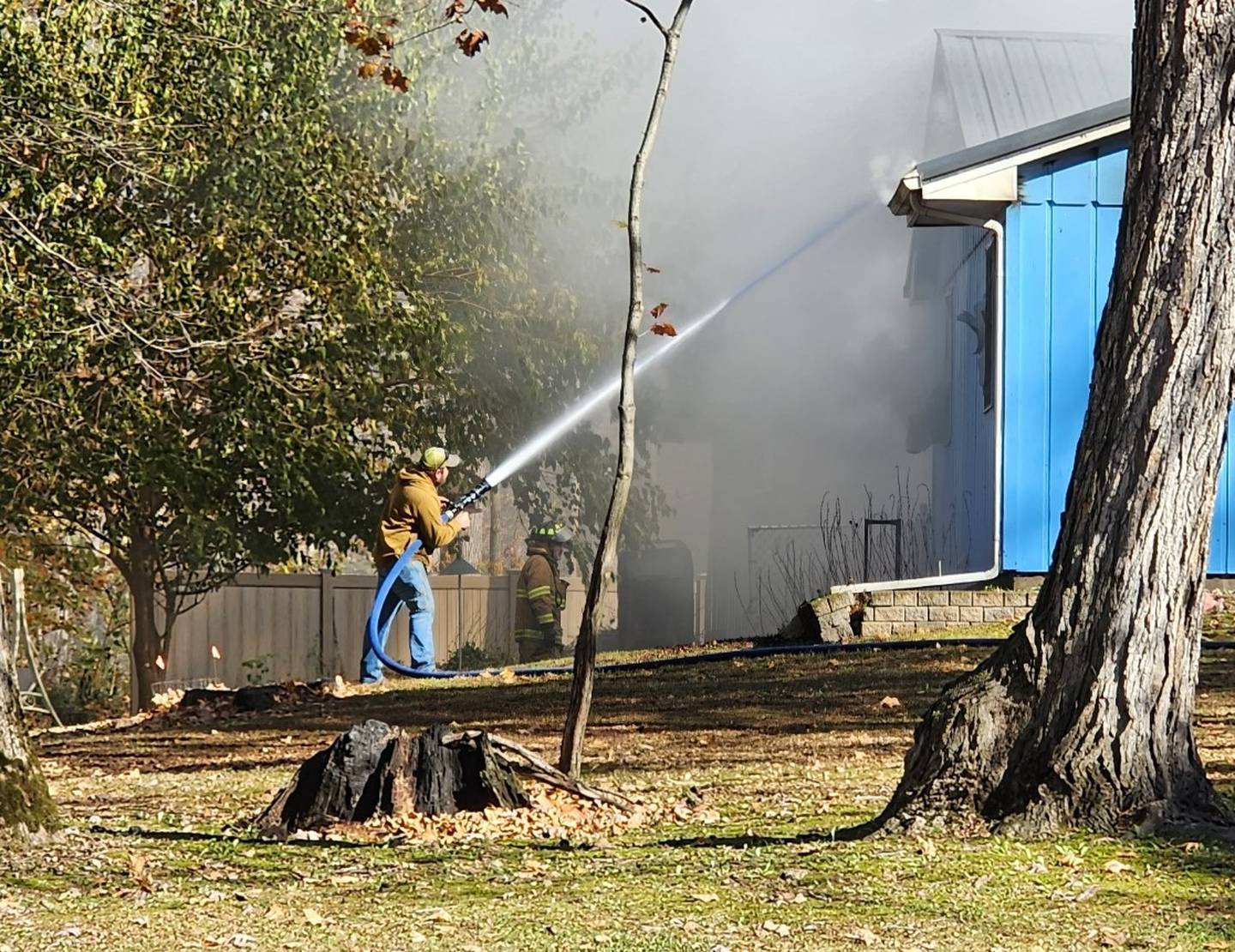 No one was injured Thursday in a La Moille house fire that brought out several firefighters.