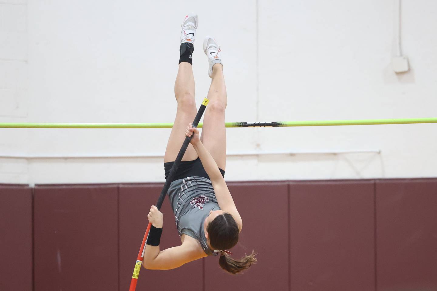 Lockport’s Makenna Skoczylas competes in the pole vault at the Class 3A Lockport Sectional on Friday, May 12, 2023, in Lockport.