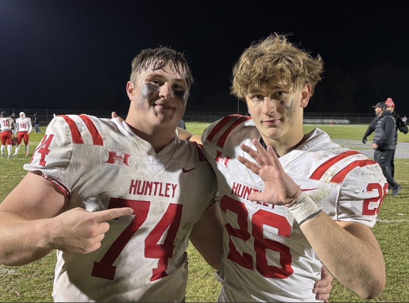 Ryan Wabel (left) and Chase Hojnacki, Huntley