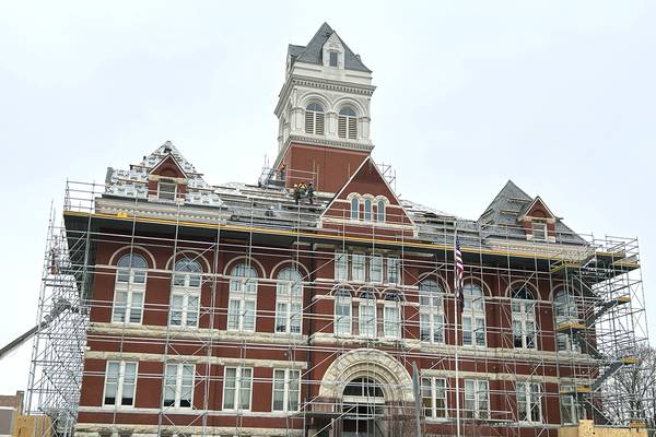 Roof project for historic Ogle County Courthouse ‘moving along’