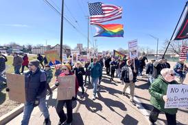 Scenes from across northern Illinois: ‘No Kings’ protests draw crowds in cities, towns and rural communities