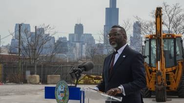 Chicago Mayor Brandon Johnson, other leaders press lawmakers for more funding