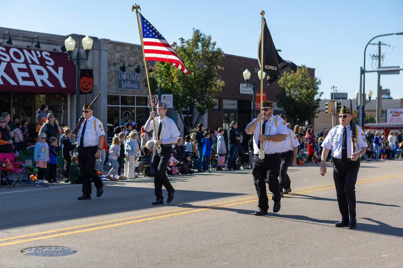 VFW walking in the Sycamore Pumpkin Festival parade  on Sunday Oct. 26,2025 in Sycamore.