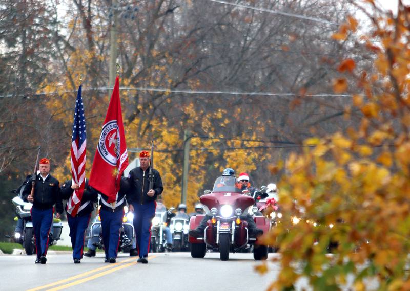 The Toys for Tots Parade begins on Sunday, Nov. 24, 2024, in McHenry.
