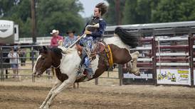Roping and riding on display at Morrison’s Whiteside County Fair