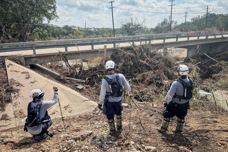 Huntley Fire Lt. Kelly Gitzke was deployed to Texas for two weeks to assist in recovery efforts for the Texas flash floods.