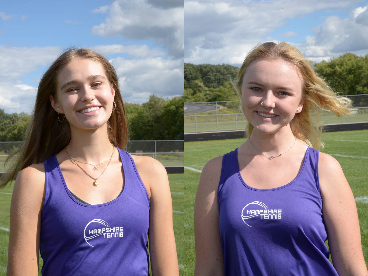 Hampshire's Karolina Ryzka and Clare Hahn