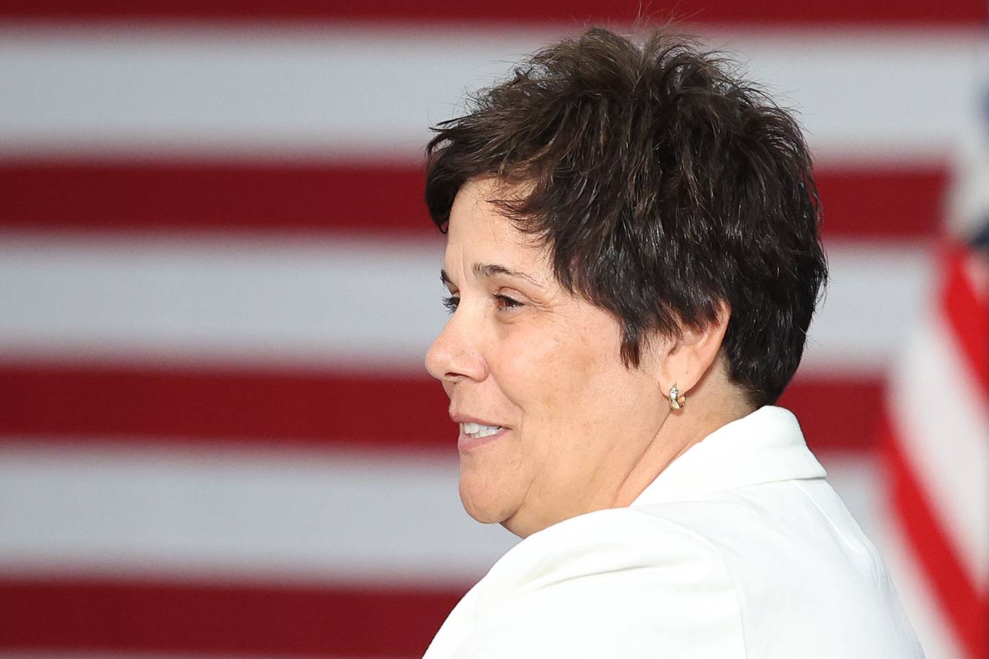 Will County Executive Jennifer Bertino-Tarrant was in attendance for Vice President Kamala Harris’ speech in Plainfield. Friday, June 24, 2022 in Plainfield.