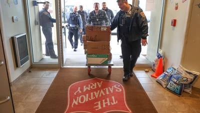 Joliet police launch holiday food drive with the Salvation Army to benefit local families
