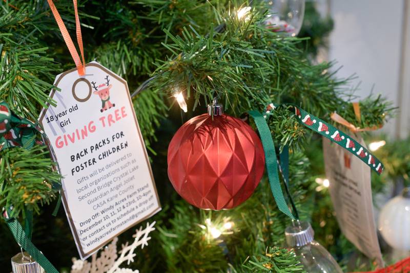 Giving Tree tags at Santa’s Workshop at the Geneva Visitor Center on Saturday, Dec 20, 2025 in Geneva.