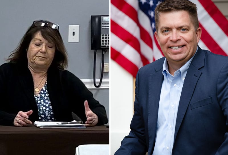 Leda Drain, left, and Mike Shorten