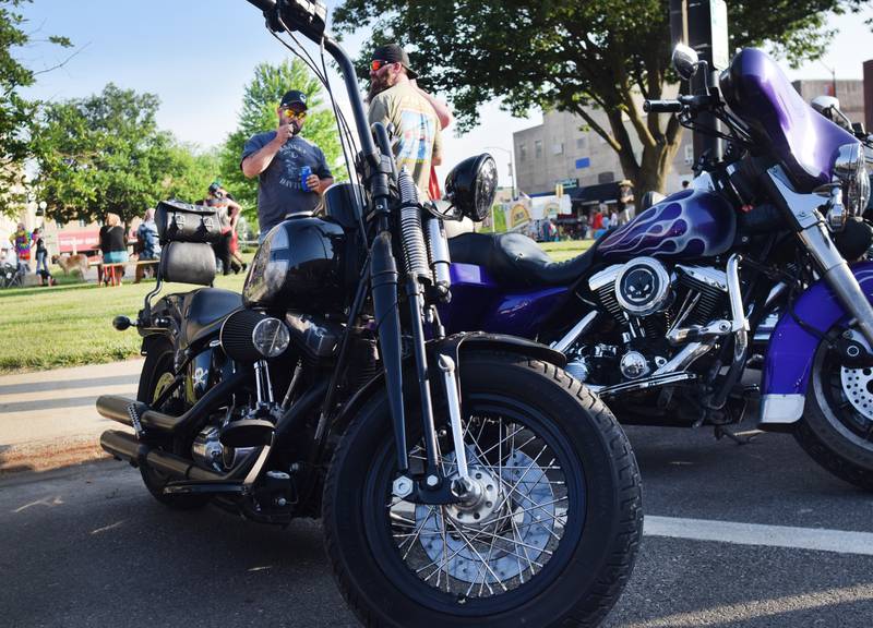 Hundreds upon hundreds of motorcycles flock to the town square for Thunder Nites on June 9 in downtown Newton.