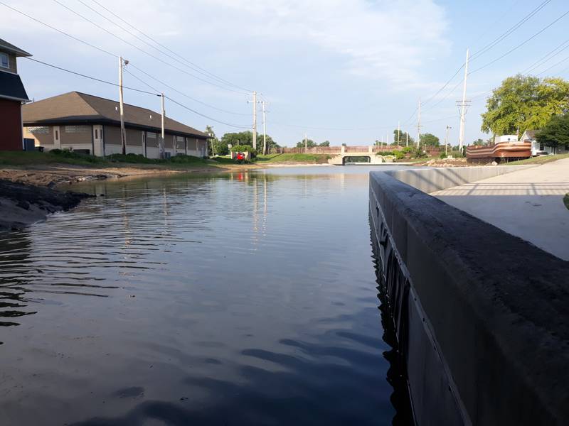 The Illinois & Michigan Canal in Ottawa was rewatered, but swimming is prohibited.
