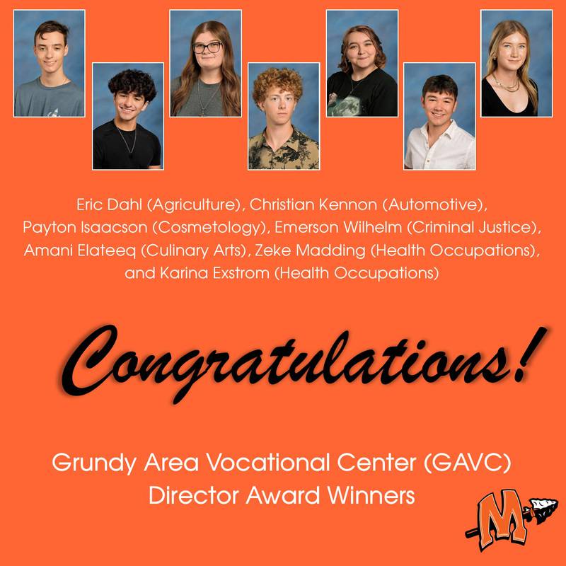 Grundy Area Vocational Center Director Award Winners