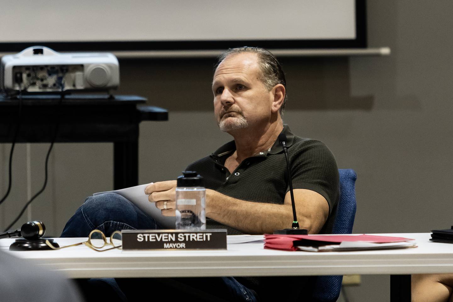 Mayor Steve Streit attends the Lockport City Council Meeting on Sept. 17, 2025.