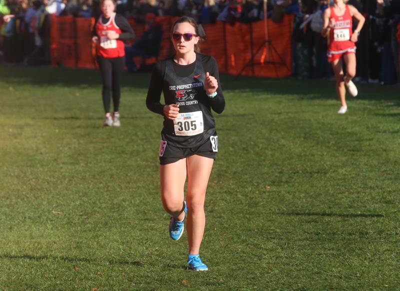 Erie-Prophetstown's Taylor Robshaw competes in the Class 1A Cross Country Finals on Saturday, Nov. 4, 2023 at Detweiller Park in Peoria.