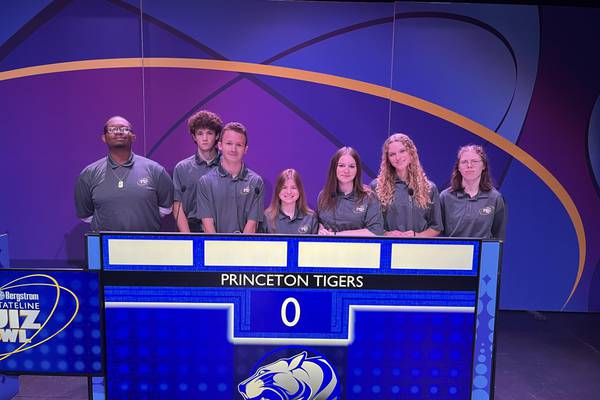 Princeton High School quiz bowl team to appear on TV