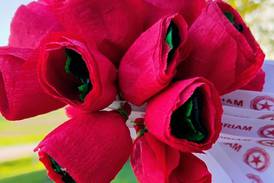 American Legion Auxiliary distributes poppies on National Poppy Day to support veterans 