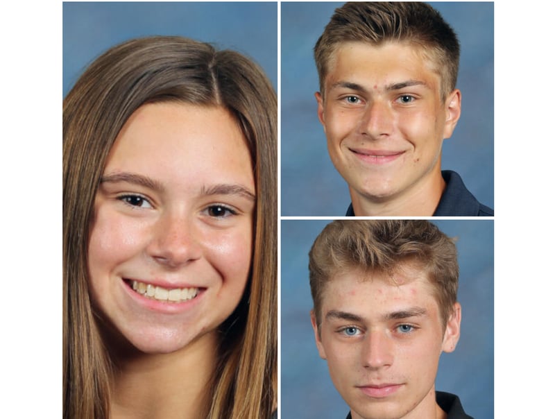 Joliet Catholic Academy recently announced its Students of the Month for December. These are Samantha Horn (left), Alec Galyon (top) and Andrew  Ciarlette (bottom).