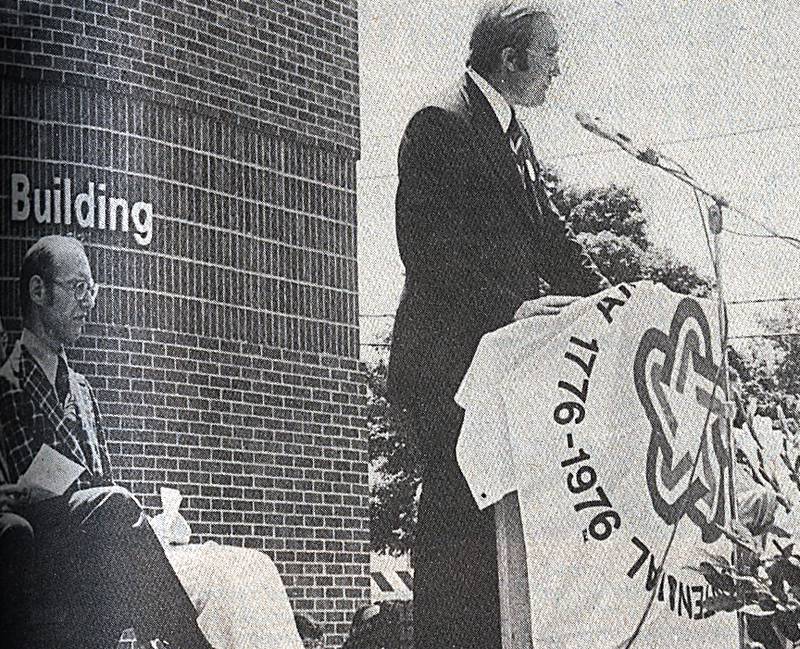1975: United States Attorney for Northern Illinois James Thompson was the speaker at the dedication of the new Kendall County Office Building in Yorkville. Thompson announced his candidacy for Governor of Illinois soon after this speech.