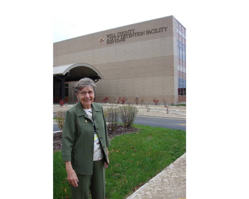 Sister Vivian Whitehead stands outside the Will County Detention Center in Joliet in this undated photo. Whitehead founded the Center for Correctional Concerns,  a non-profit 501(c)(3) social service agency located within the Will County Adult Detention Facility.