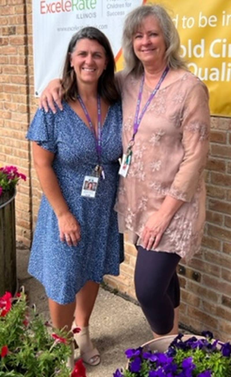 (Left to right); Shannon Alamia, new Executive Director of the Children's Learning Center, and Nancy Teboda, former Executive Director of the Children's Learning Center.