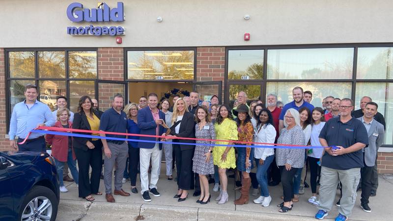 The Yorkville and Oswego Chambers hosted a Multi-Chamber Ribbon Cutting to welcome Guild Mortgage on Wednesday, Oct. 9, 2024, at 4583 Illinois Route 71, Oswego.