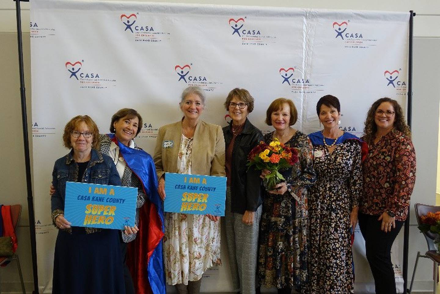 Members from Geneva's Women's Club attended CASA Kane County's 12th annual Superheroes Luncheon on Wednesday, Nov. 6, 2024, at Waubonsee Community College.