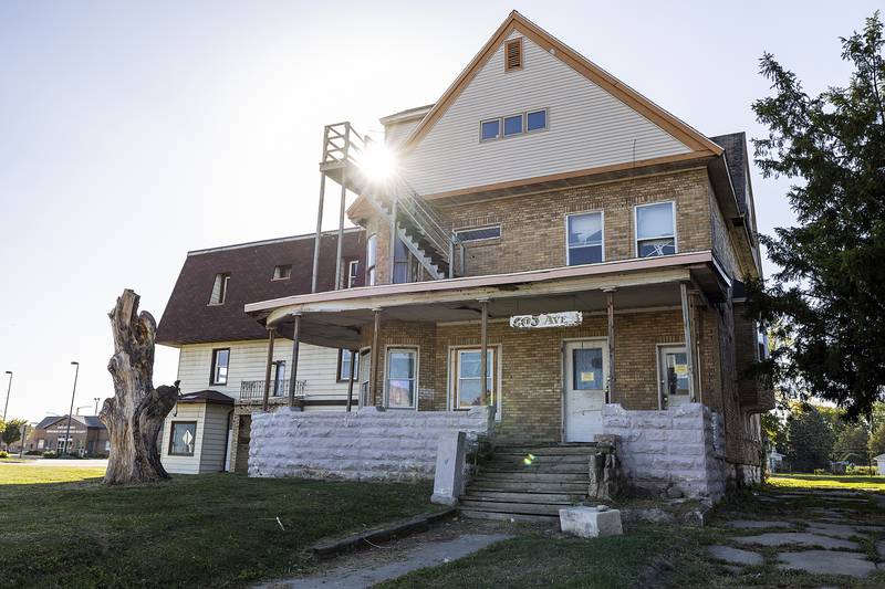 A derelict building at 503 Ave. B in Sterling is on the list for demo.