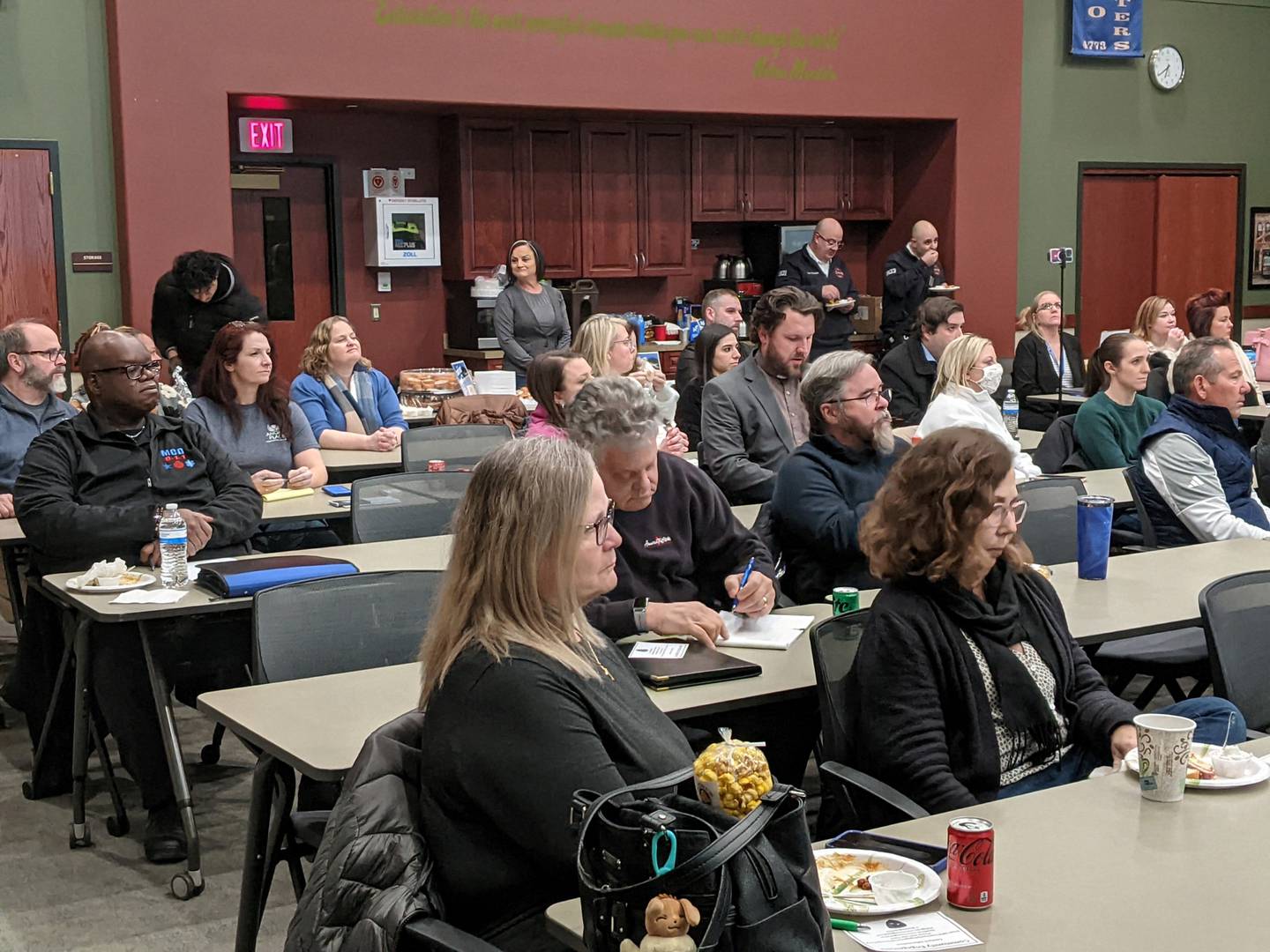 Oswego community stakeholders attended a Jan. 14 presentation about the Oswego Police Department's new community engagement unit.