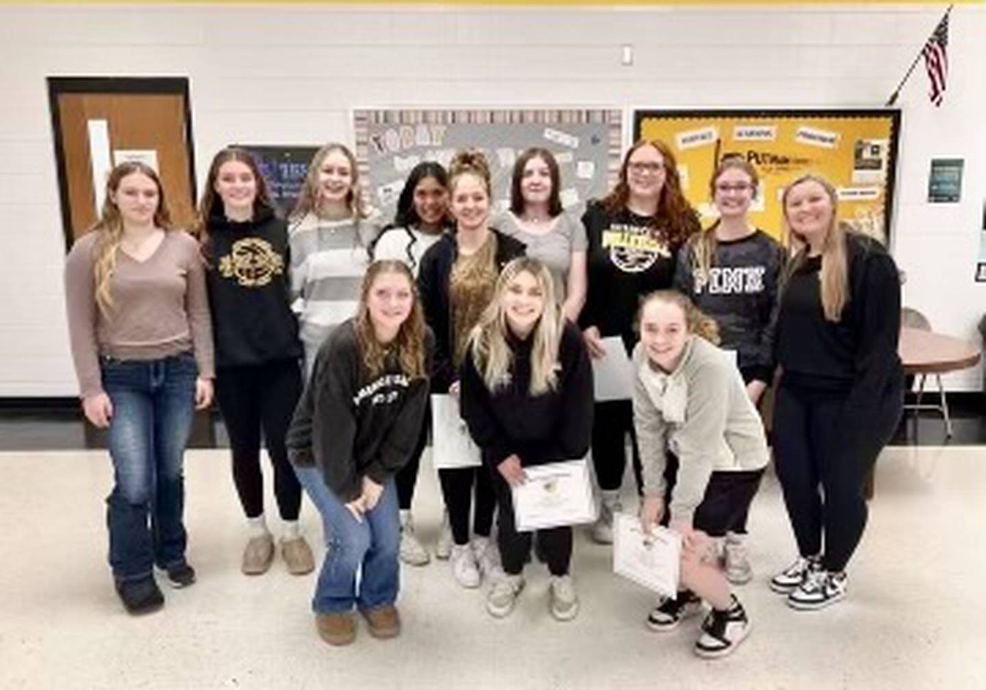 The freshmen volleyball team was recently recognized at the 2024 Putnam County High School volleyball team awards night.
