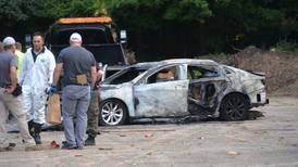 Photos: Car explosion at Lowell Park