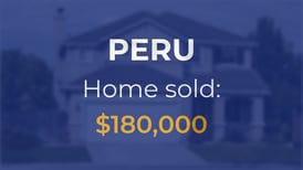 Sale closed in Peru: $180,000 for a single-family home