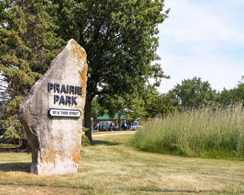 A dedication was held on Saturday Aug. 16, 2025, for the new playground that got installed at Prairie Park in Elburn.