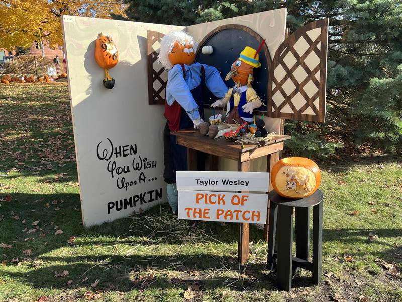 Taylor Wesley's pumpkin contest entry was named the Pick of the Patch for the 2022 Sycamore Pumpkin Festival. Photo taken Oct. 28, 2022.