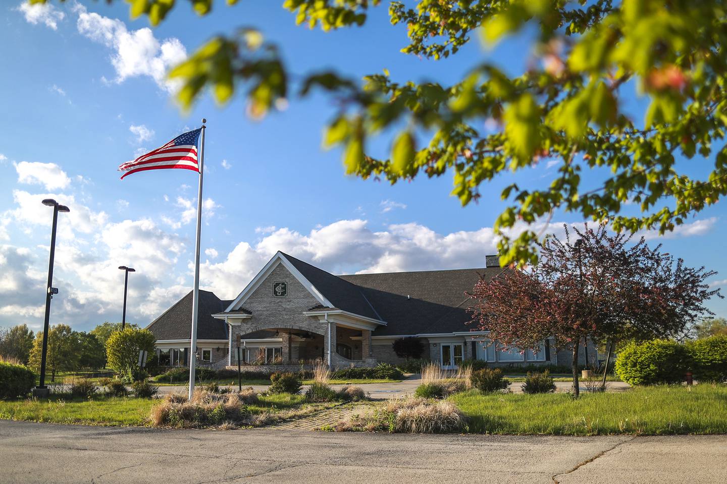 The Joliet Country Club clubhouse sits vacant on Thursday, May 6, 2021, at 1009. W. Illinois Highway in Joliet, Ill.