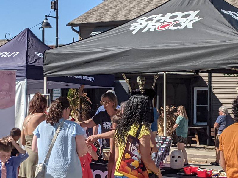 School of Rock in Oswego was one of the businesses that participated in the Fox Fall Fest in downtown Oswego on Oct. 5.