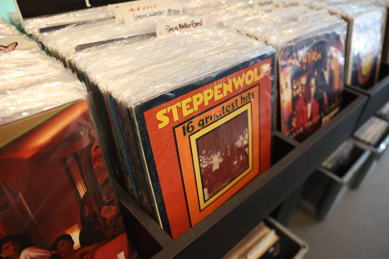 Audiophil’s Records in downtown Joliet carries thousands of vinyls from vintages to new releases. Friday, July 15, 2022 in Joliet.