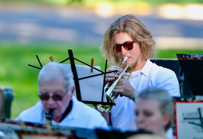 Princeton's Community Band performed Sunday at Soldiers and Sailors Park in Princeton.