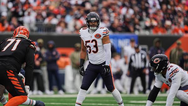 Chicago Bears injury report: T.J. Edwards out against Giants after hand surgery