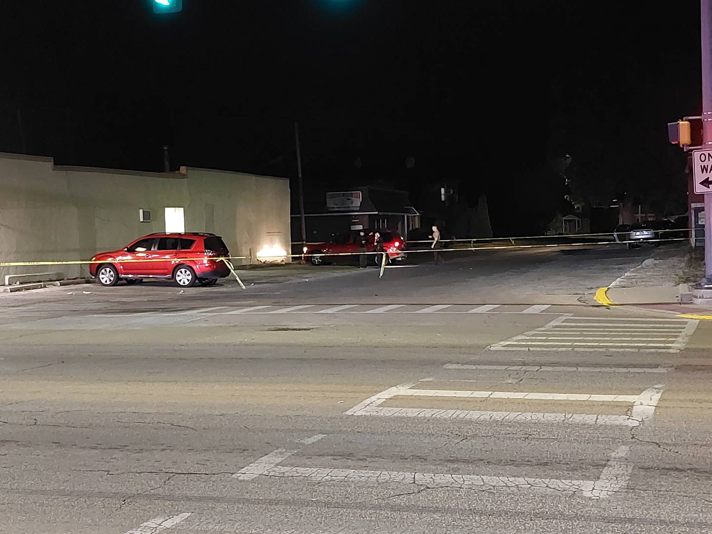 The corner of West Hickory and North Bloomington streets in Streator was closed as investigators searched the area Sunday, June 18, 2023, following a shooting.