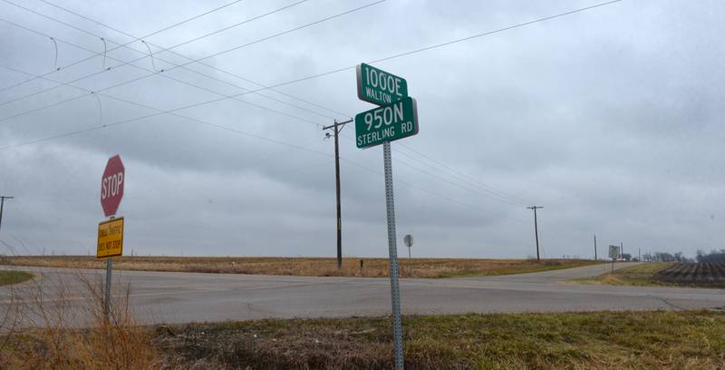 The intersection of Walton and Sterling roads north of Walton in Lee County on Tuesday, Dec. 5, 2023.