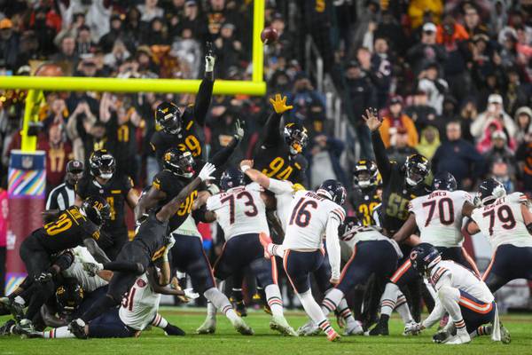 Jake Moody’s last-second kick rallies Bears to win, avenges last year’s heartbreaking loss to Commanders
