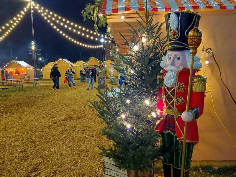 Toy soldiers make up the decor at the Jordan block of the Chris Kringle Market in Ottawa. The market is in its final weekend.