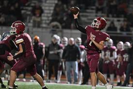 Slow start, resounding finish for Morris in 54-7 playoff win against Woodstock