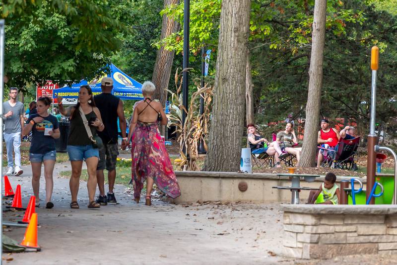 Attendees enjoyed sips, sounds and food at the Brew at the Bridge event. Sept 21, 2024 in Oswego.