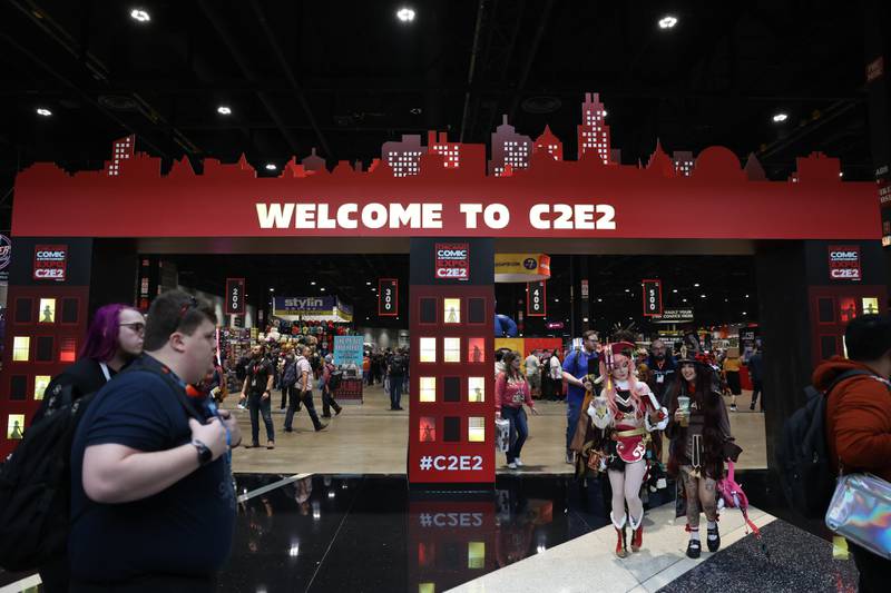 Thousands attend opening day at C2E2 Chicago Comic & Entertainment Expo, one of the nations largest conventions dedicated to comics, pop culture, graphic novels, anime, manga, video games, toys, movies and television, on Friday, March 31, 2023 at McCormick Place in Chicago.