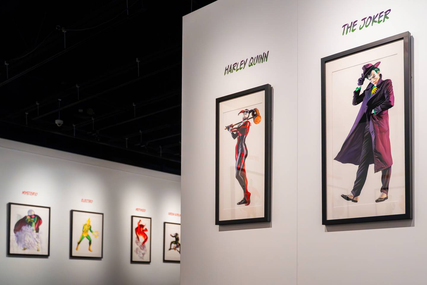 Alex Ross created never-before-seen portraits of Harley Quinn and The Joker—painted exclusively for the Dunn Museum’s Heroes & Villains exhibition.