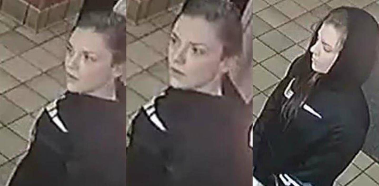 Video surveillance showing Bobbie Ollom, 29, of Seneca, in 2019, inside Denny's restaurant, 2531 Plainfield Road, Joliet. Ollom is serving a prison sentence after she pleaded guilty to armed robbery in connection with the fatal shooting of Gregory Brown, 36, of Crest Hill.