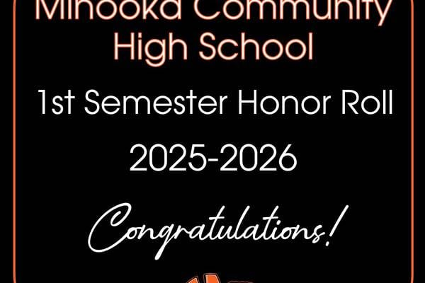 Minooka Community High School Announces First Semester Honor Roll Students 
